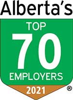 Alberta's top 70 employers logo 2021