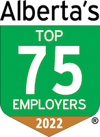 Alberta's top 75 employers logo 2021
