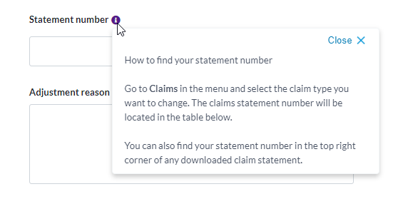 Step two on how to modify a claim.